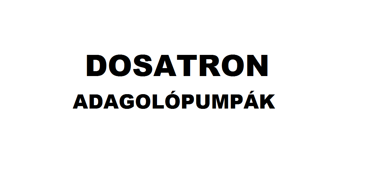 Adagolópumpák